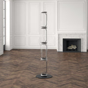 Bamboo Glass Floor Lamp