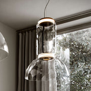 Cylindrical Glass Pendant Light