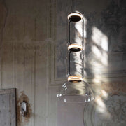 Cylindrical Glass Pendant Light