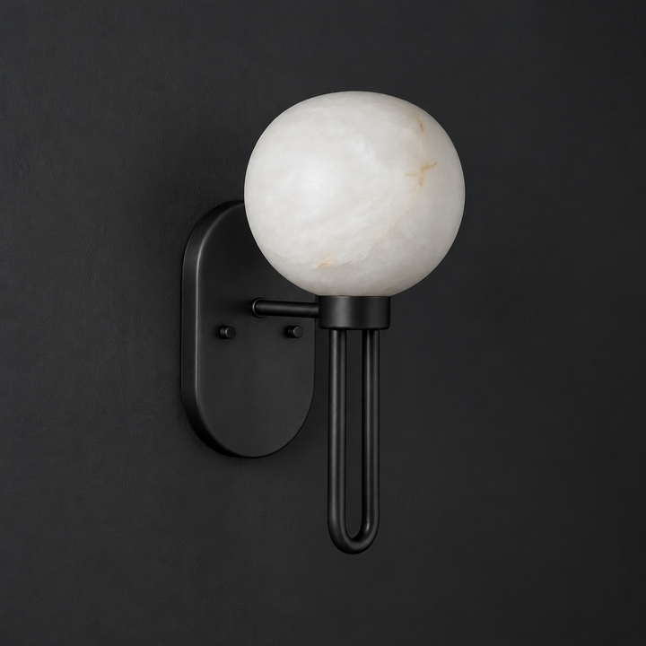 Noctelle Alabaster Globe Wall Sconce