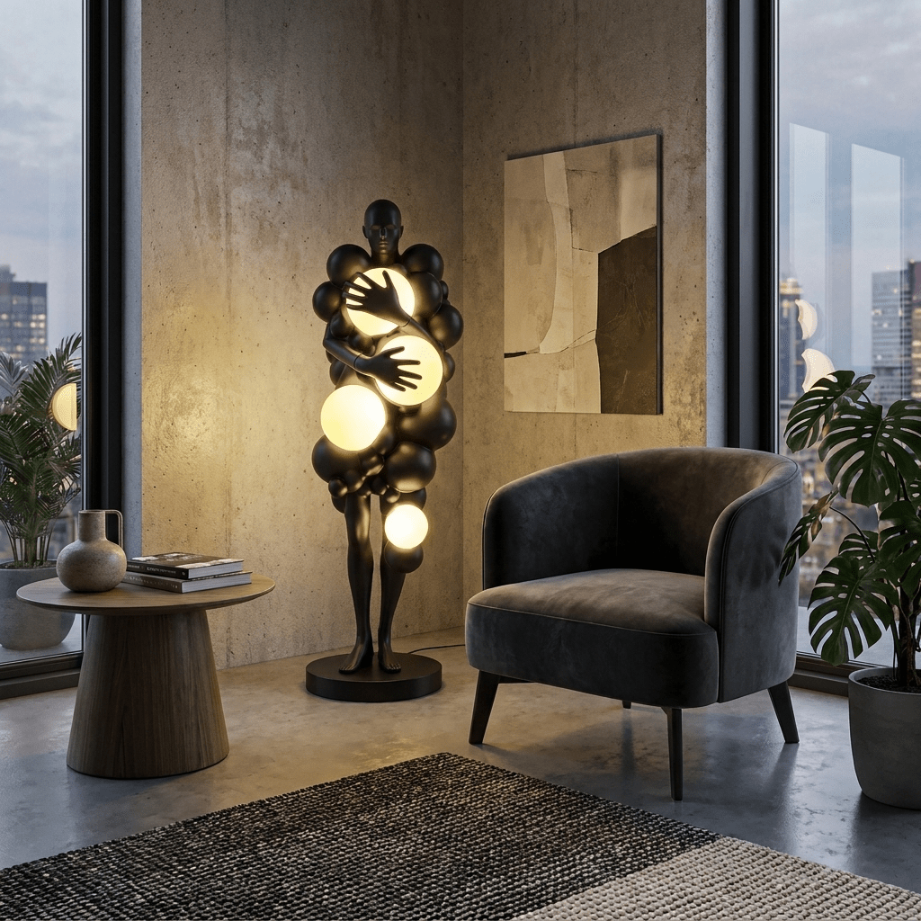 Nocturne Bloom Figure Floor Lamp - Vakkerlight