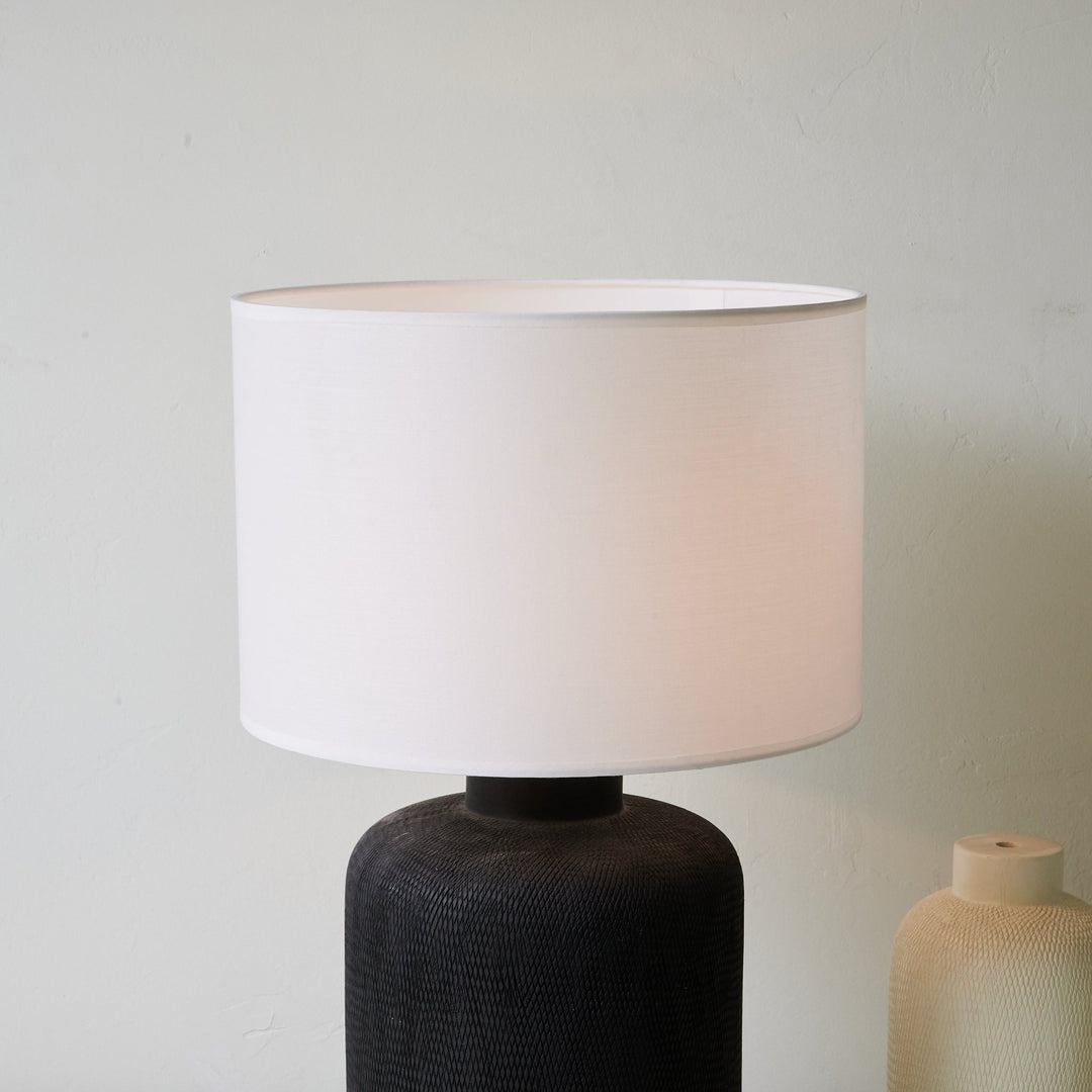 Nocturne Textured Black Table Lamp - Vakkerlight