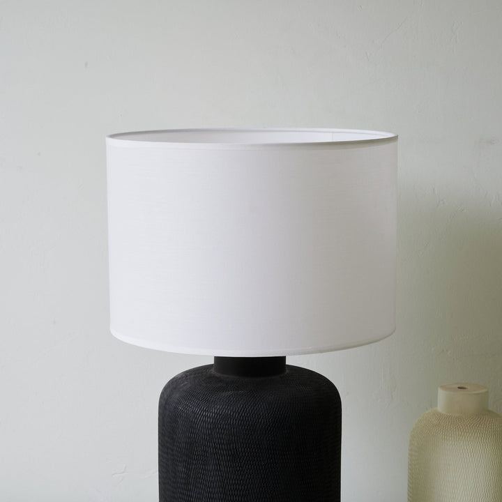 Nocturne Textured Black Table Lamp - Vakkerlight
