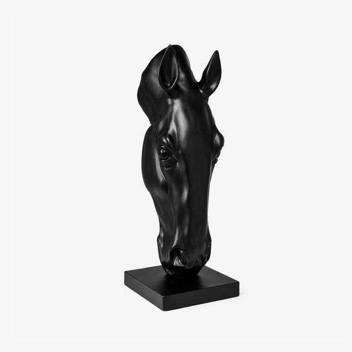 Noir Equine Head Sculpture - Vakkerlight
