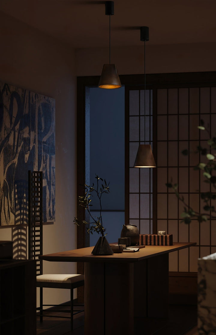 Nordic Tilted Wood Pendant Light - Vakkerlight