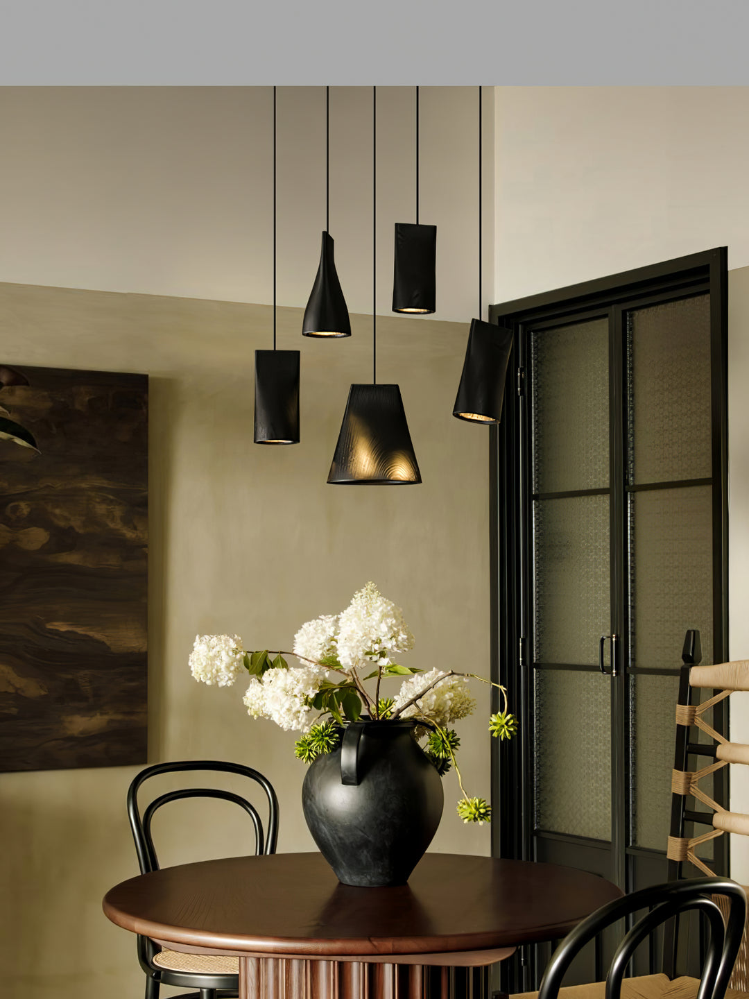 Nordic Tilted Wood Pendant Light - Vakkerlight