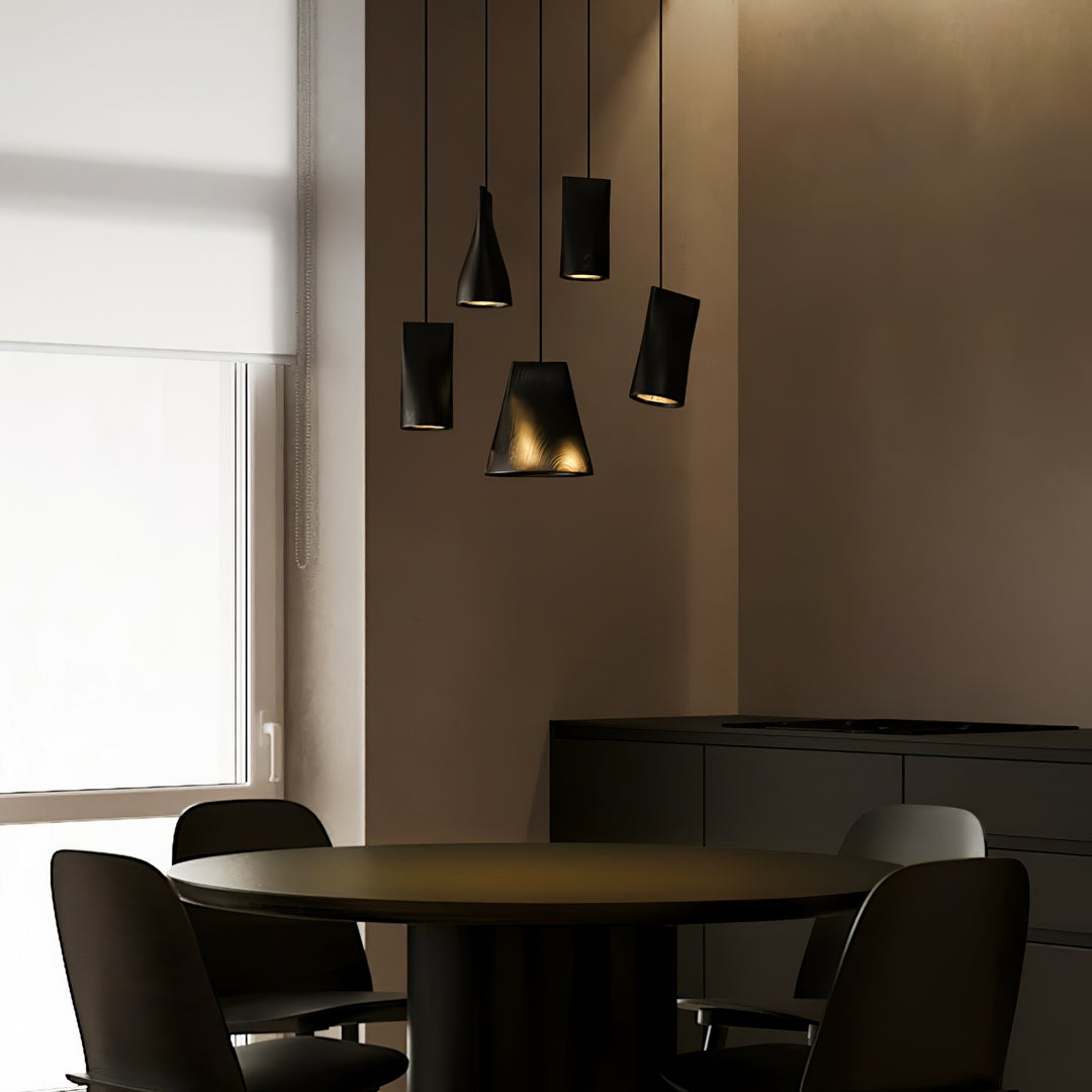 Nordic Tilted Wood Pendant Light - Vakkerlight