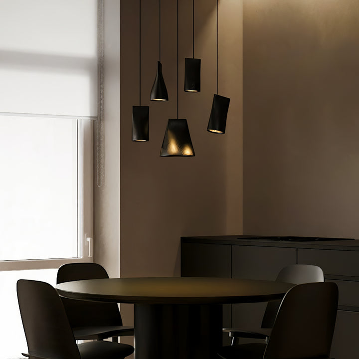 Nordic Tilted Wood Pendant Light - Vakkerlight