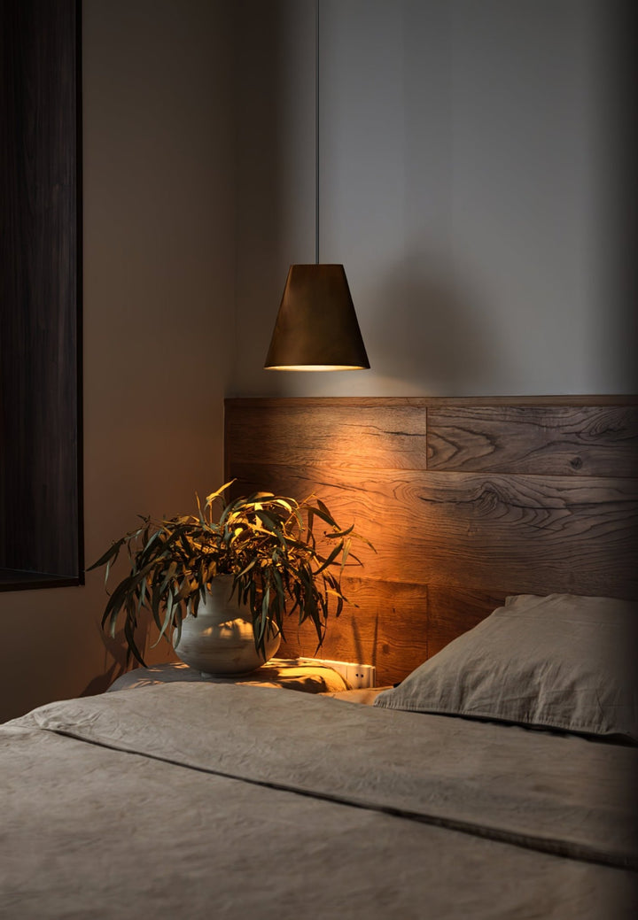 Nordic Tilted Wood Pendant Light - Vakkerlight