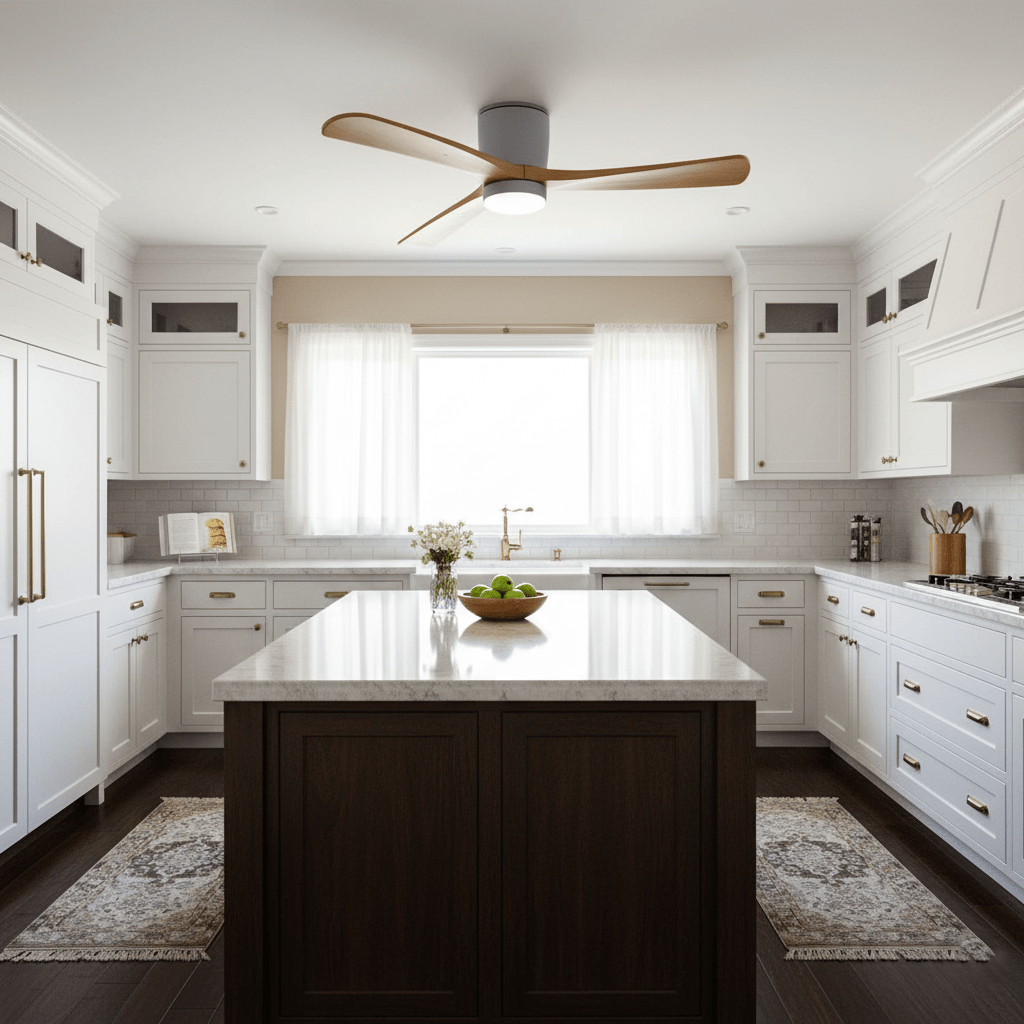 Nordic Wooden 42"/48"/52" Ceiling Fan Light - Vakkerlight