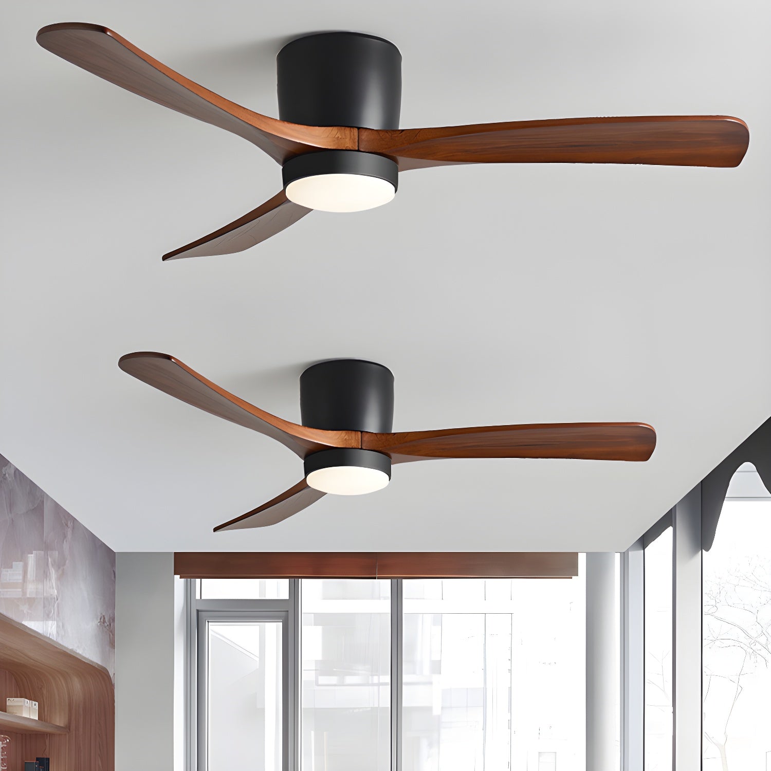 Nordic Wooden Ceiling Fan Light – Vakkerlight