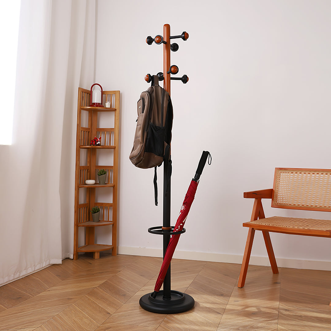 Nordic Wooden Coat Rack - Vakkerlight