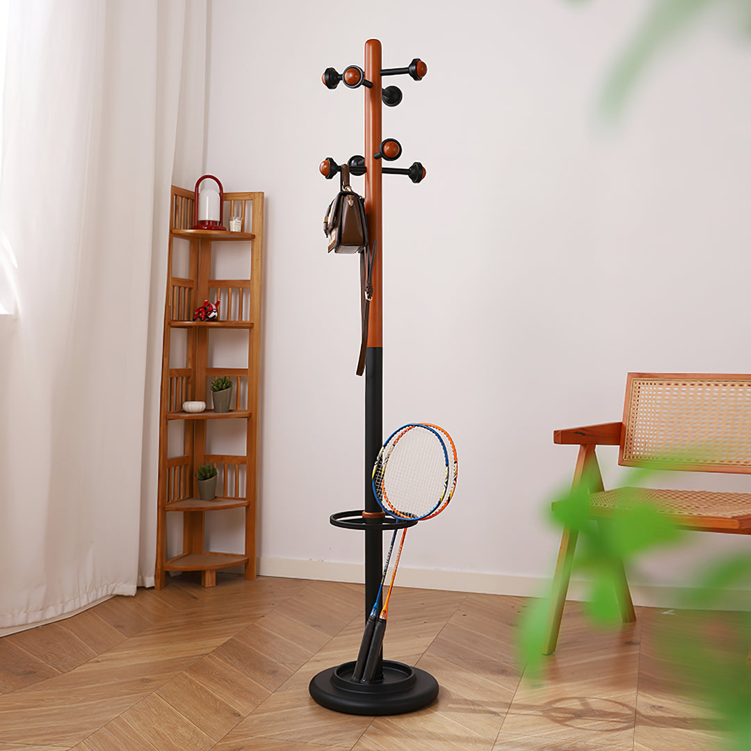 Nordic Wooden Coat Rack - Vakkerlight