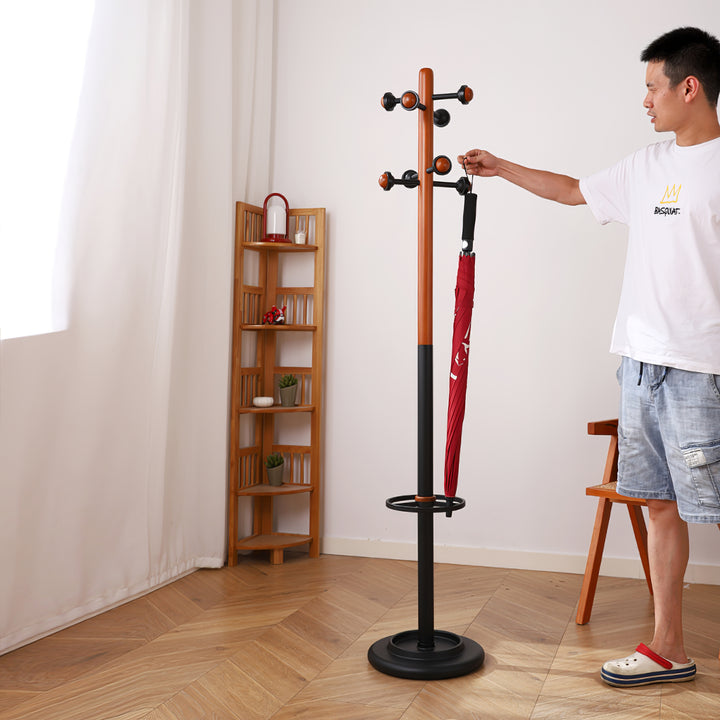 Nordic Wooden Coat Rack - Vakkerlight