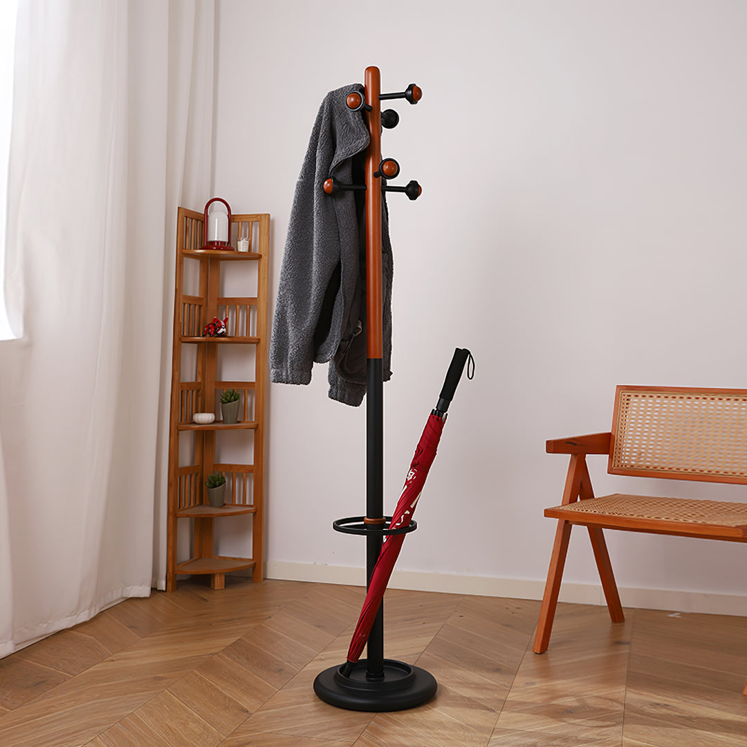 Nordic Wooden Coat Rack - Vakkerlight