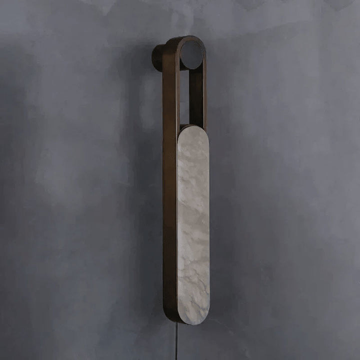 Norix Alabaster Frame Plug-in Wall Light