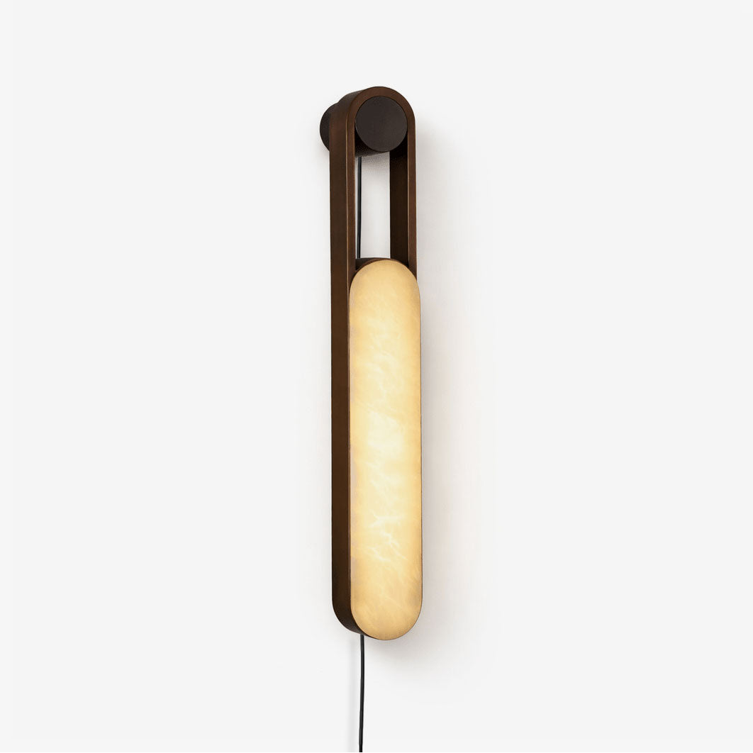 Norix Alabaster Frame Plug-in Wall Light