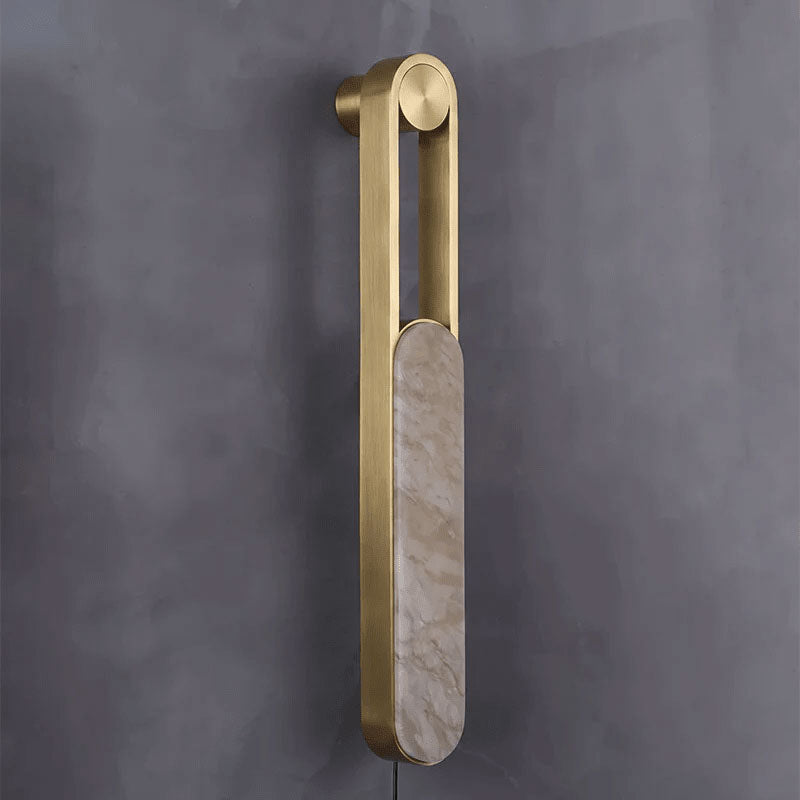 Norix Alabaster Frame Plug-in Wall Light
