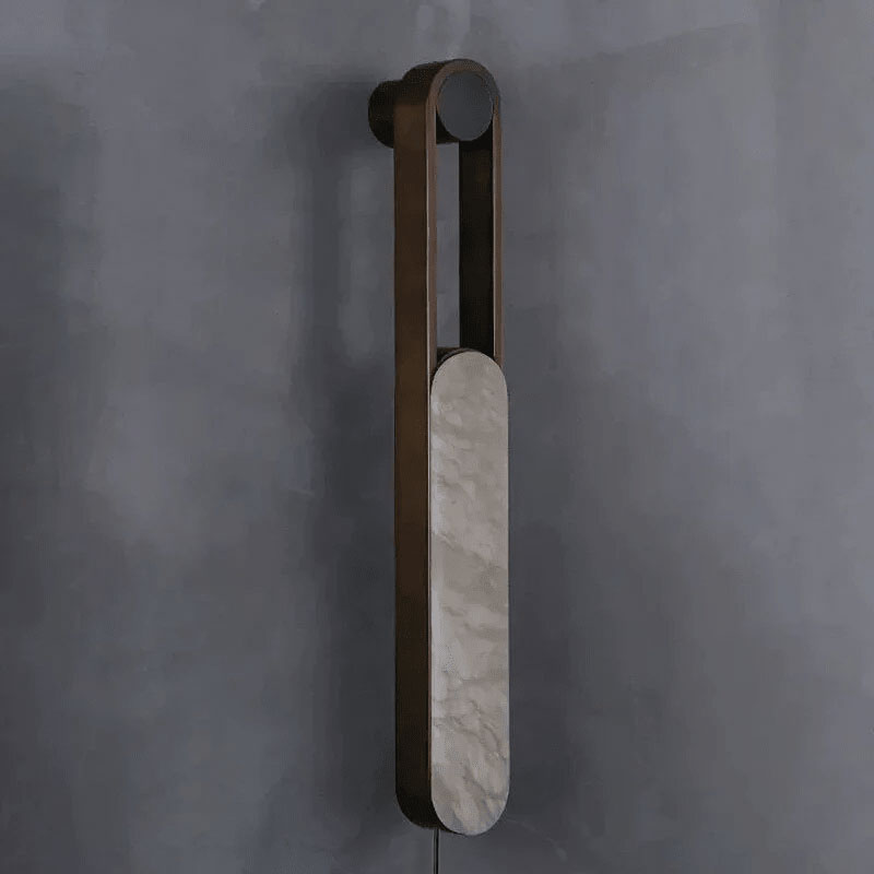 Norix Alabaster Frame Plug-in Wall Light