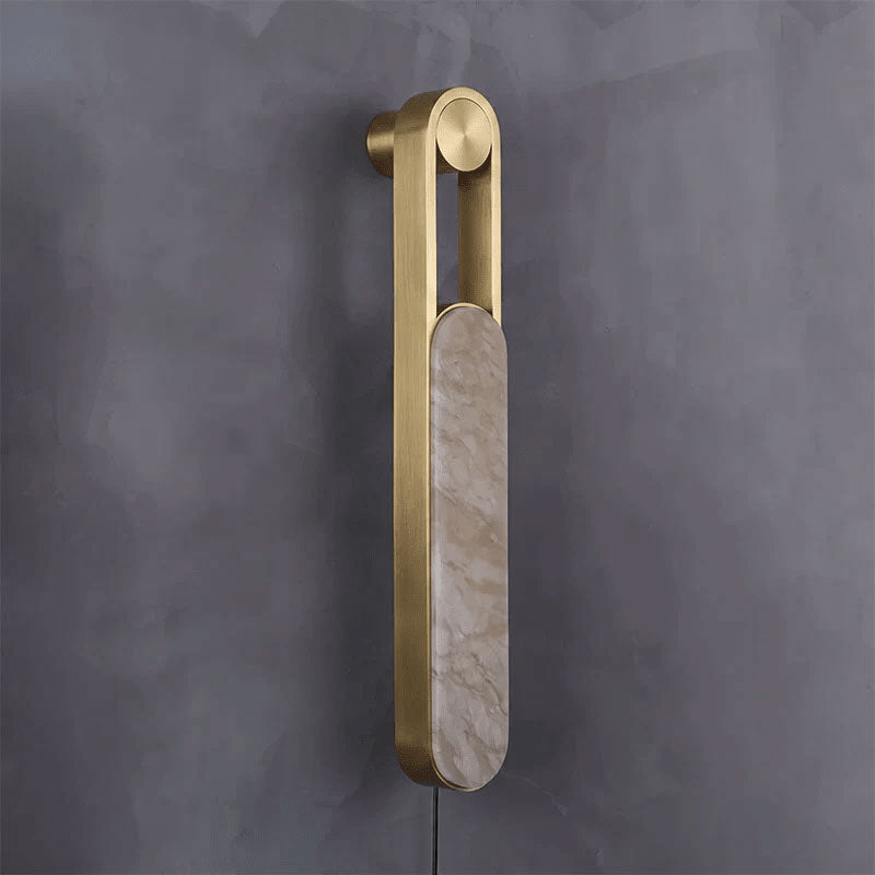 Norix Alabaster Frame Plug-in Wall Light