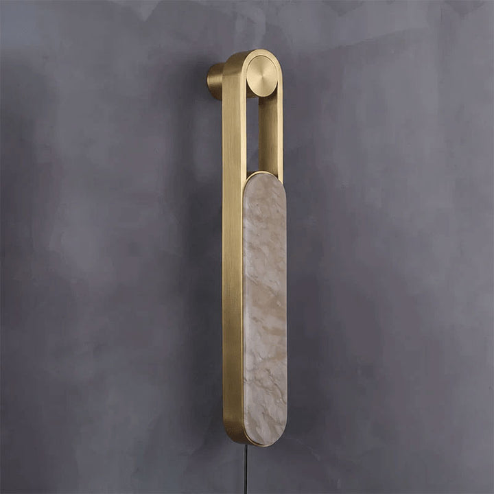 Norix Alabaster Frame Plug-in Wall Light
