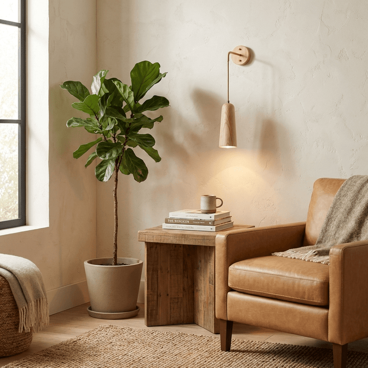 Norvyn Wood Drop Wall Lamp - Vakkerlight