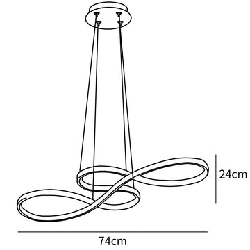 Note Pendelleuchte — Dimension drawings 1