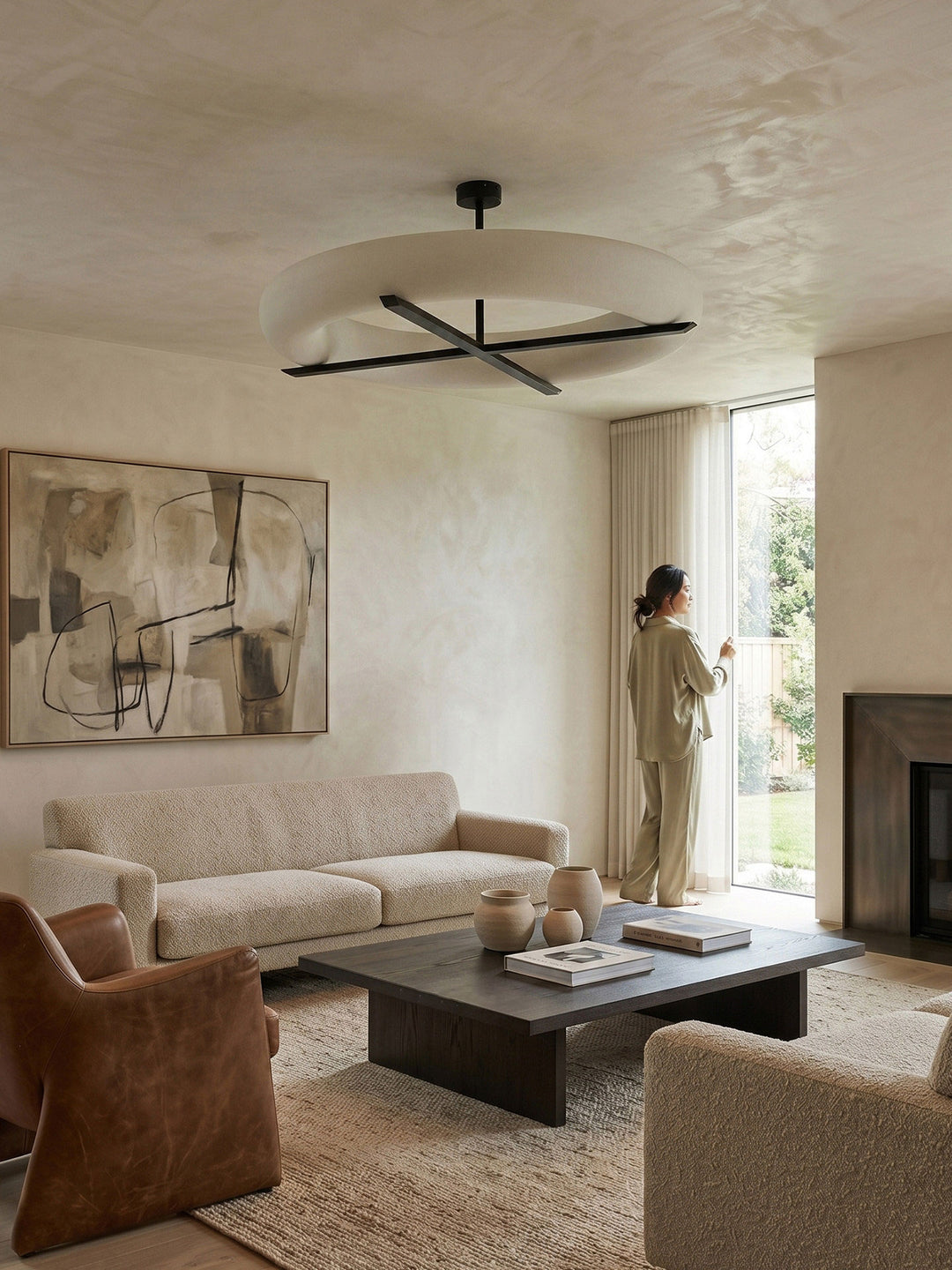 Noveris Geometric Flush Mount Chandelier
