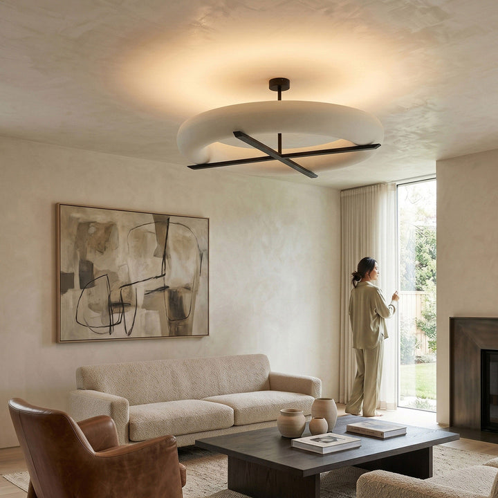 Noveris Geometric Flush Mount Chandelier