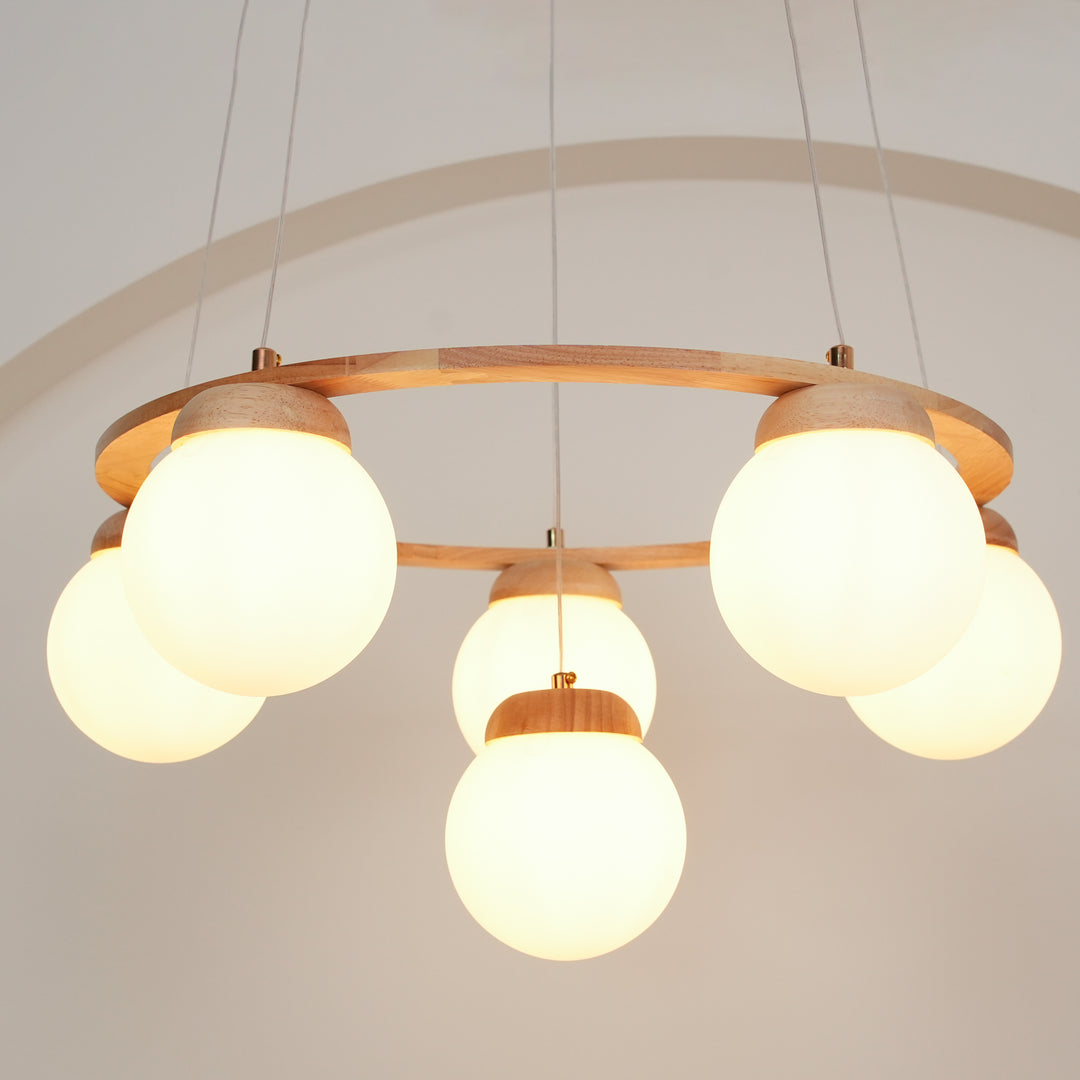 Miira Wood Chandelier