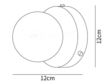 مصباح حائط نوفول — Dimension drawings 1