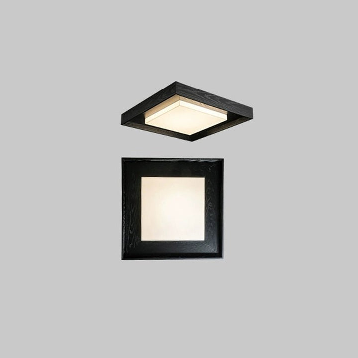 Kurin Wood Frame Ceiling Light - Vakkerlight