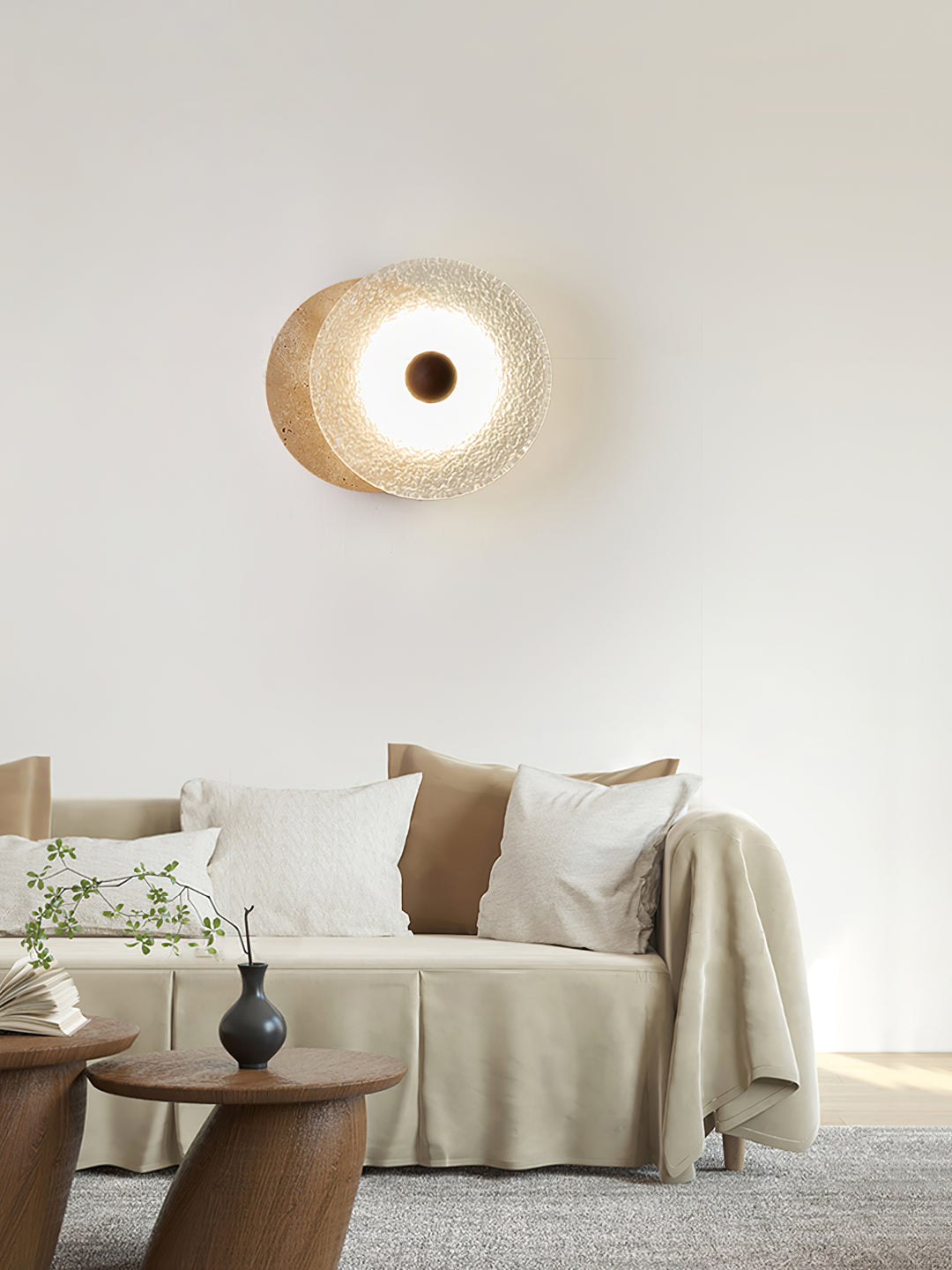 Aurora Travertine Wall Lamp - Vakkerlight