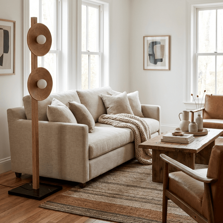 Arbor Twin Disc Floor Lamp - Vakkerlight