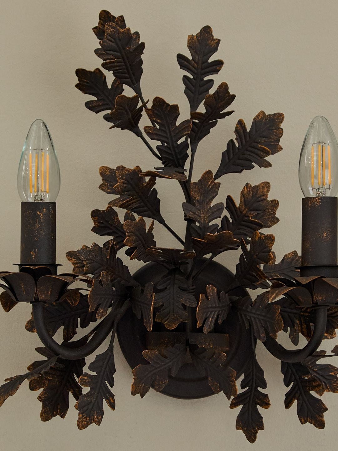 Oak Leaf Wrought Sconce - Vakkerlight