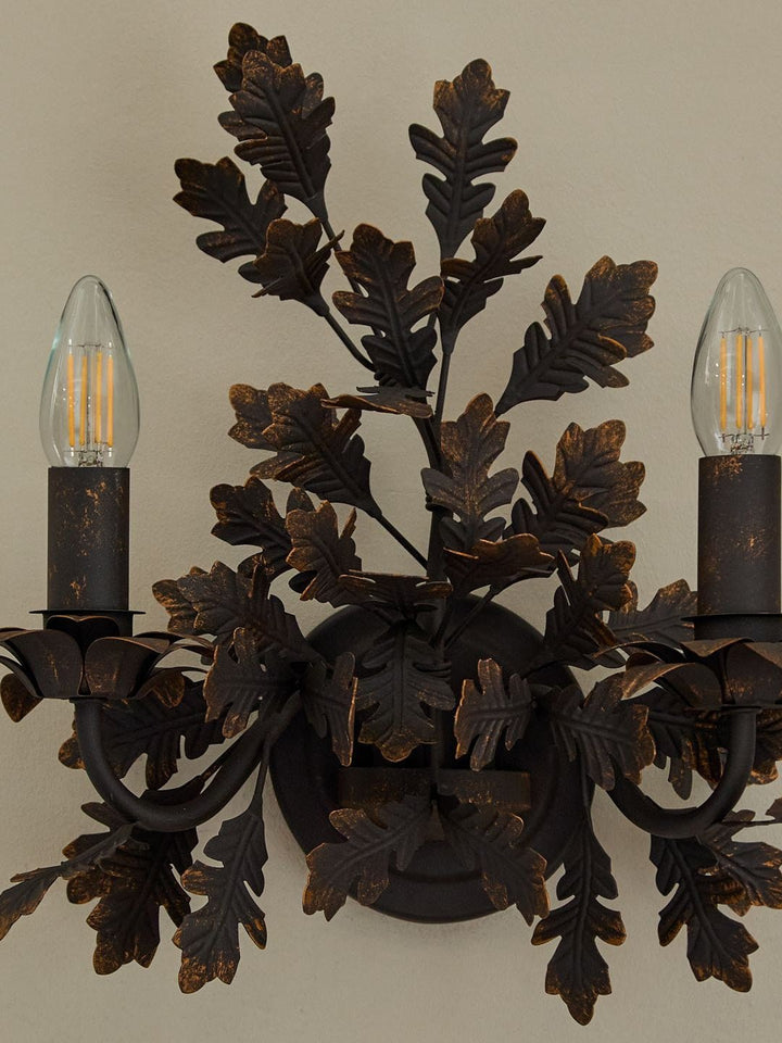 Oak Leaf Wrought Sconce - Vakkerlight