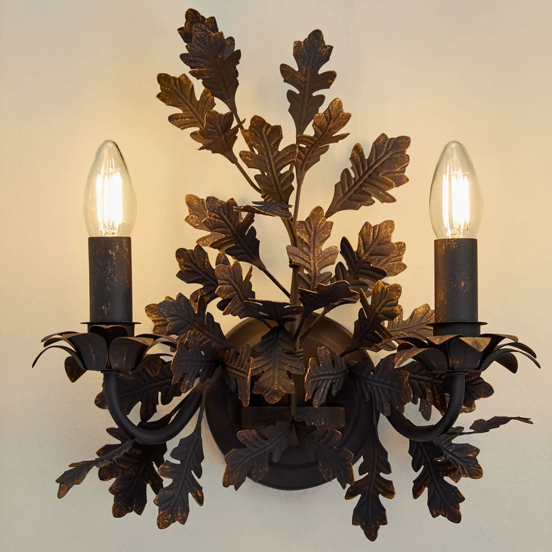 Oak Leaf Wrought Sconce - Vakkerlight