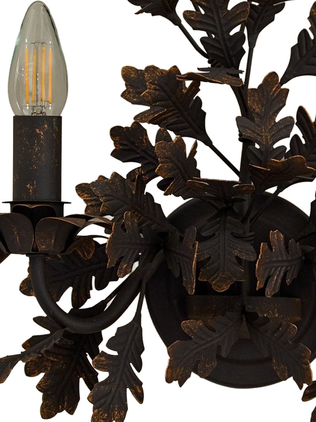 Oak Leaf Wrought Sconce - Vakkerlight