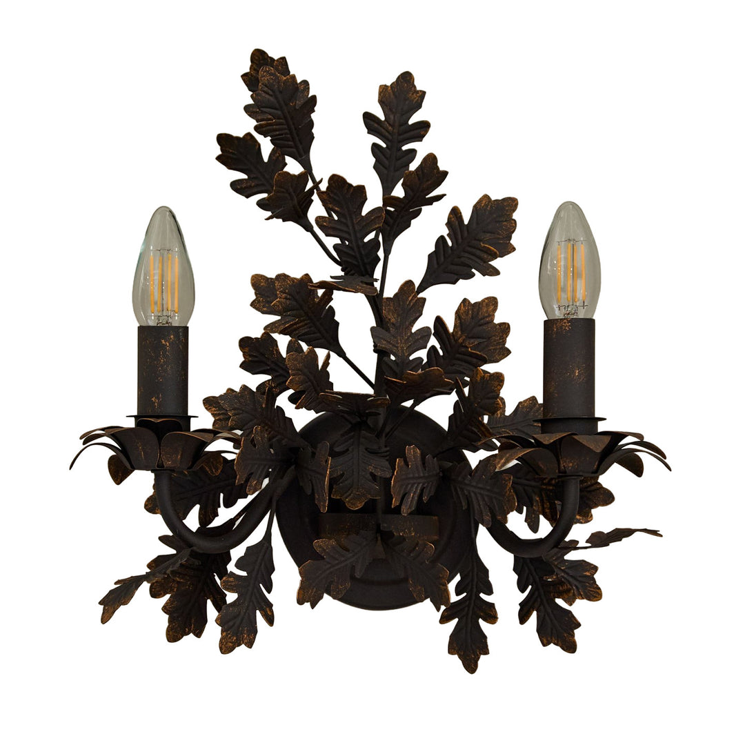 Oak Leaf Wrought Sconce - Vakkerlight