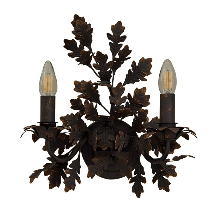 Oak Leaf Wrought Sconce - Vakkerlight