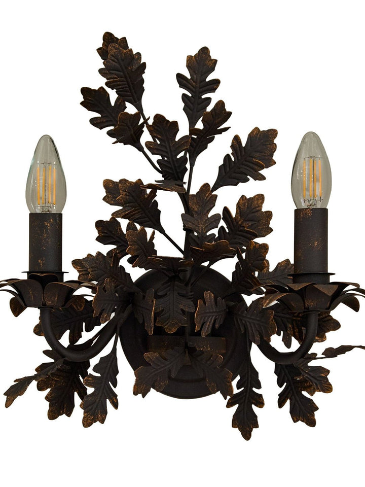 Oak Leaf Wrought Sconce - Vakkerlight