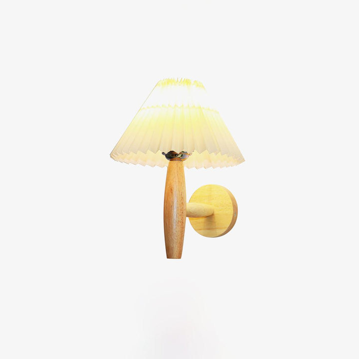 Oak Pleated Wall Light - Vakkerlight