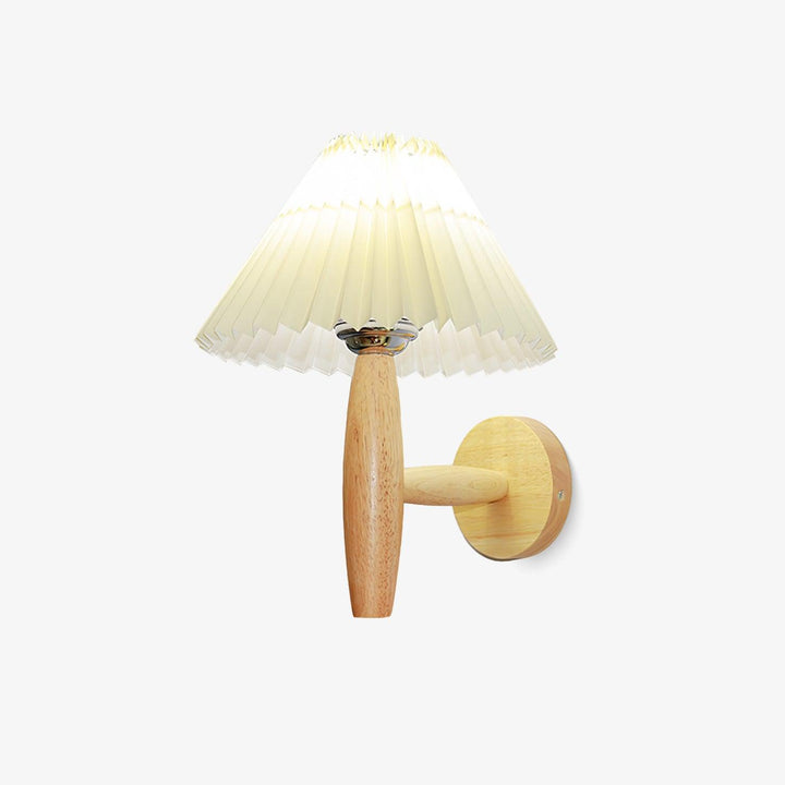 Oak Pleated Wall Light - Vakkerlight