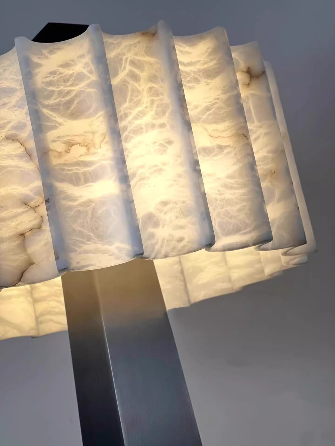 Obelisk Alabaster Floor Lamp