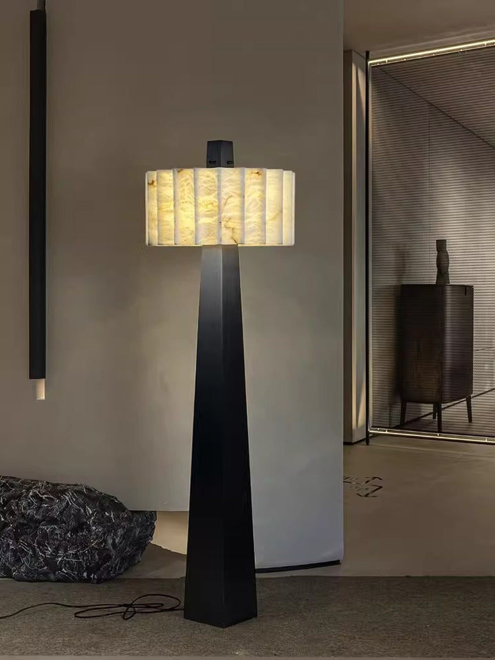 Obelisk Alabaster Floor Lamp