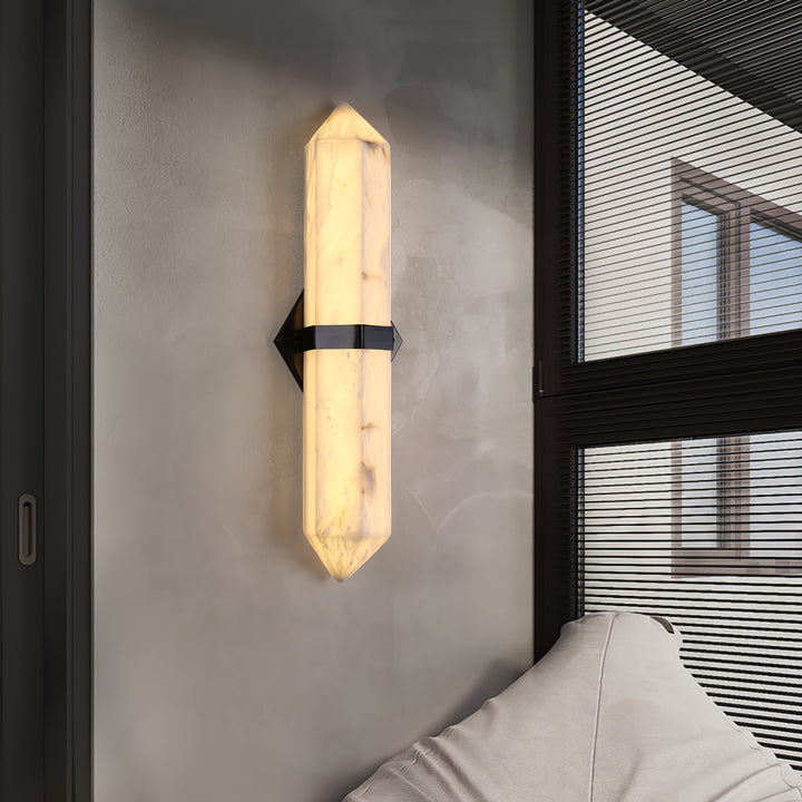 Alabaster Obelisk Wall Sconce - Vakkerlight