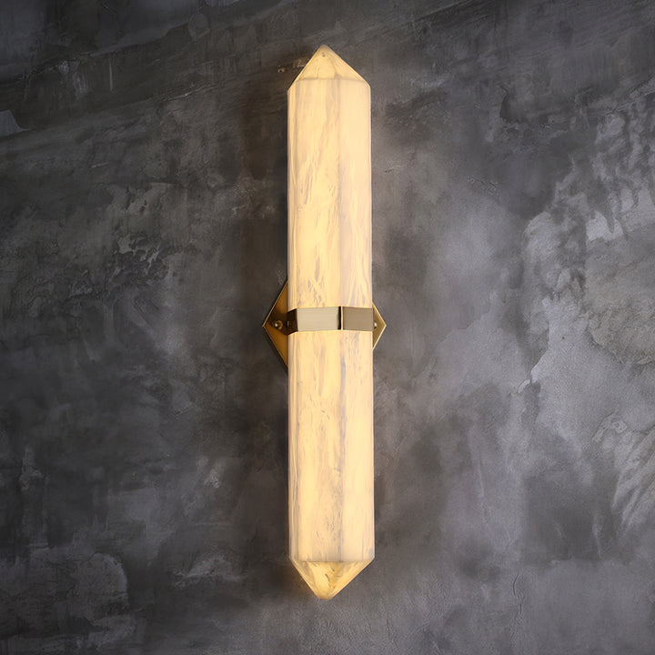 Alabaster Obelisk Wall Sconce - Vakkerlight