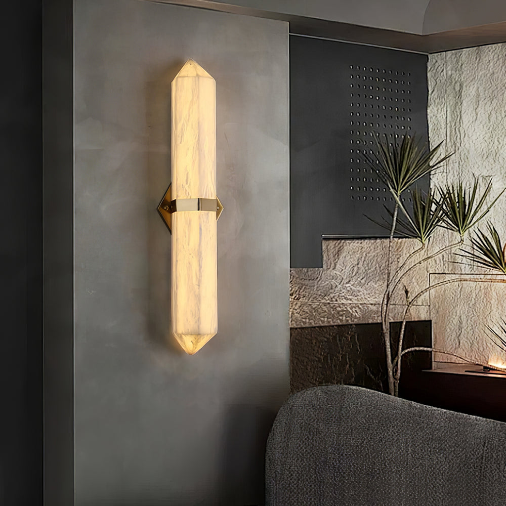 Alabaster Obelisk Wall Sconce - Vakkerlight
