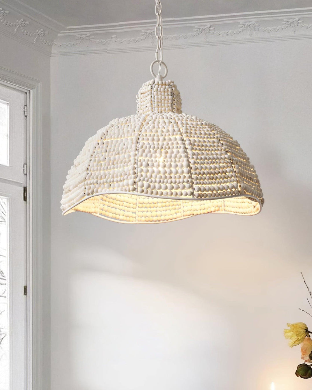 Obispo Wood Beads Pendant Lamp - Vakkerlight