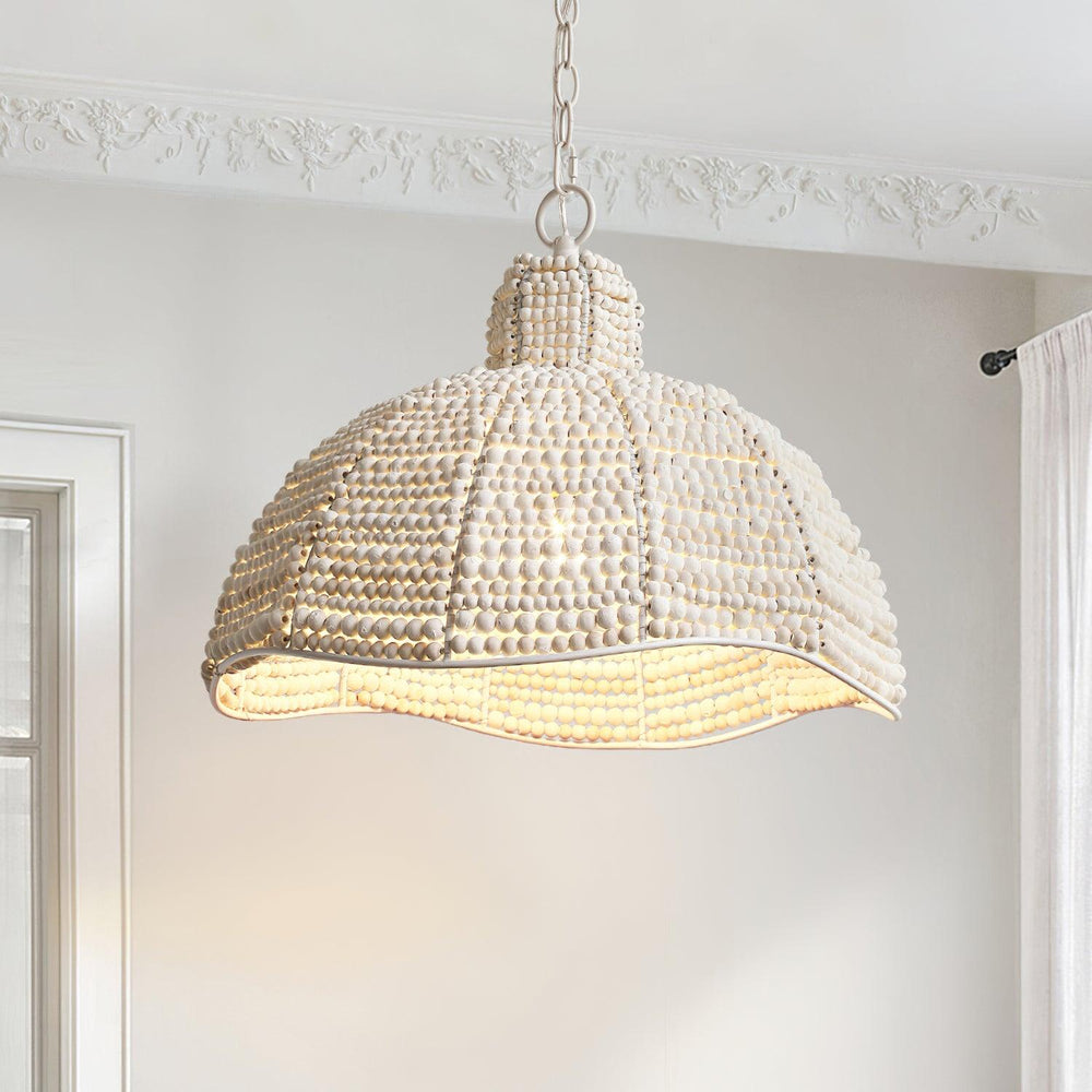 Obispo Wood Beads Pendant Lamp - Vakkerlight